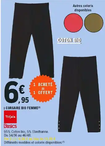 E.Leclerc Corsaire bio femem offre