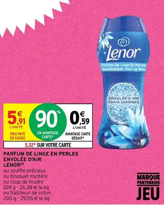Intermarché PARFUM DE LINGE EN PERLES ENVOLÉE D'AIR LENOR (b) offre