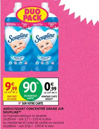 Intermarché ADOUCISSANT CONCENTRÉ GRAND AIR SOUPLINE (b) offre