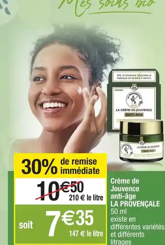 Migros Crème de Jouvence anti-Âge La Provençale offre