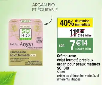 Migros Crème -rose éclat fermeté Précieux offre