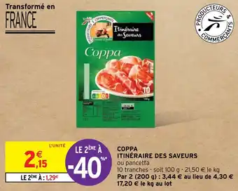 Intermarché COPPA ITINÉRAIRE DES SAVEURS offre