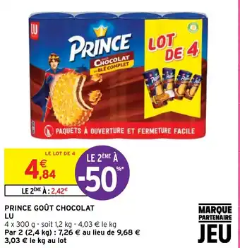 Intermarché PRINCE GOÛT CHOCOLAT LU offre