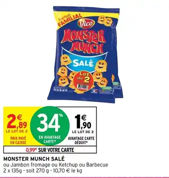 Intermarché MONSTER MUNCH SALÉ offre