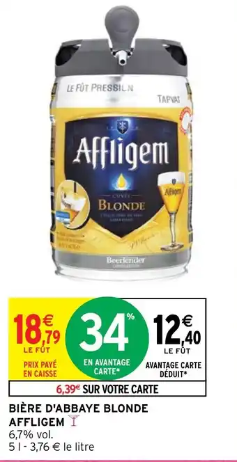 Intermarché BIÈRE D'ABBAYE BLONDE AFFLIGEM offre