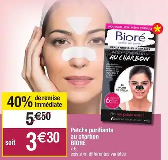 Patchs purifiants au charbon Bioré