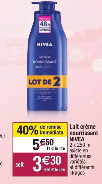Lait Crème nourissant Nivea