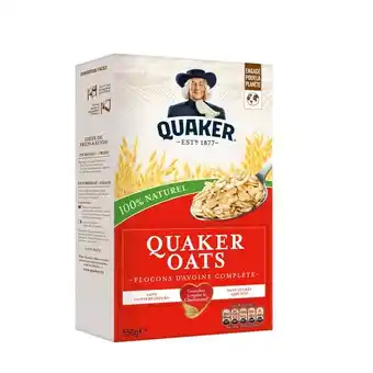 Carrefour Market Quaker céréales flocons d'avoine offre