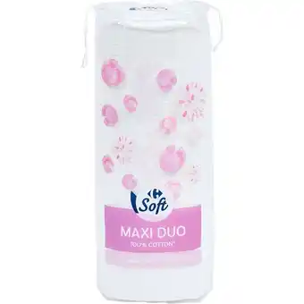 Carrefour Market Carrefour soft coton à démaquiller maxi duo offre