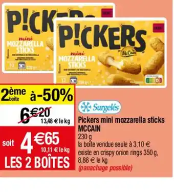 Pickers mini mozzarella sticks