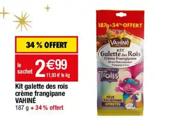 Migros Kit galette des rois crème frangipane VAHINÉ offre