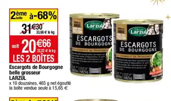 Escargots de Bourgogne belle grosseur LARZUL