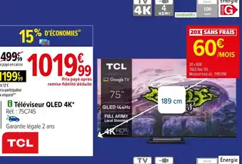 Carrefour i Téléviseur QLED 4K offre