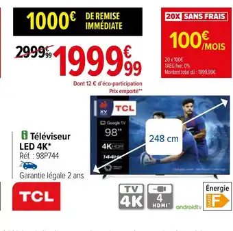 Carrefour i Téléviseur LED 4K offre