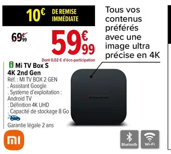 Carrefour i Mi TV Box S 4K 2nd Gen offre
