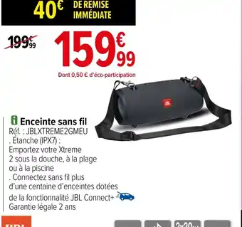 Carrefour Enceinte sans fil offre