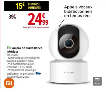 Carrefour i Caméra de surveillance intérieur offre