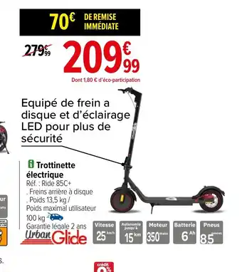 Carrefour i Trottinette électrique offre