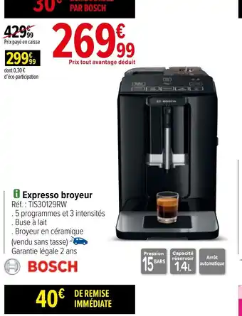 Carrefour i Expresso broyeur offre