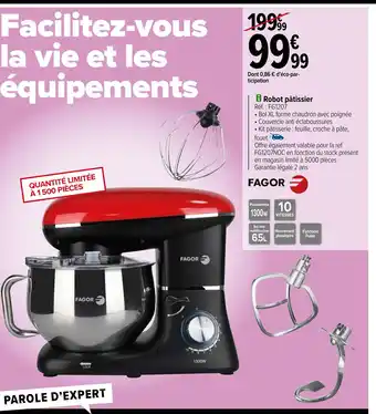 Carrefour iRobot pâtissier offre