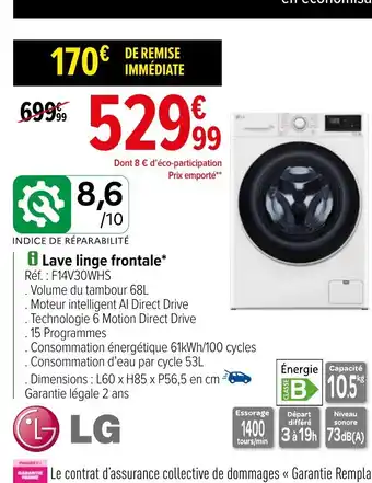 Carrefour i Lave linge frontale offre
