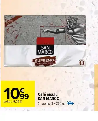 Carrefour Café moulu SAN MARCO offre