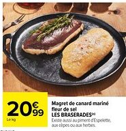 Carrefour Magret de canard mariné fleur de sel offre