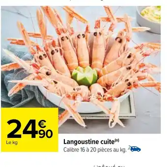 Carrefour Langoustine cuite offre