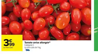 Carrefour Tomate cerise allongée offre