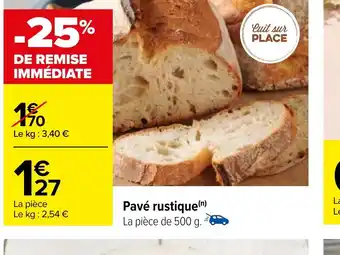 Carrefour Pavé rustique offre