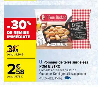 Carrefour Pommes de terre surgelées POM BISTRO offre