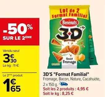 Carrefour 3D'S "Format Familial" offre