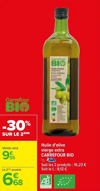 Carrefour Huile d'olive vierge extra CARREFOUR BIO offre