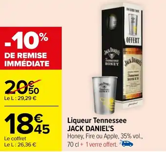 Carrefour Liqueur Tennessee JACK DANIEL'S offre