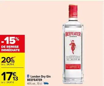 Carrefour London Dry Gin BEEFEATER offre