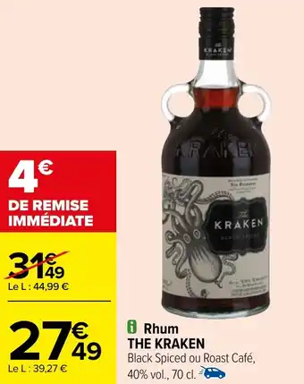 Carrefour Rhum THE KRAKEN offre
