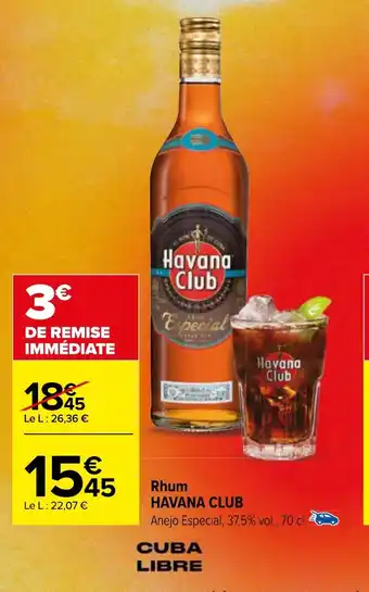 Carrefour Rhum HAVANA CLUB offre