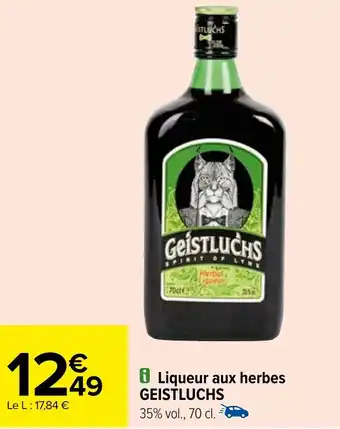 Carrefour Liqueur aux herbes GEISTLUCHS offre