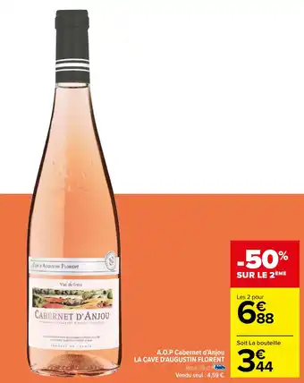 Carrefour A.O.P Cabernet d'Anjou LA CAVE D'AUGUSTIN FLORENT offre