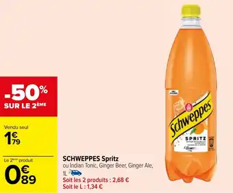Carrefour SCHWEPPES Spritz offre