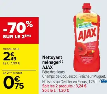 Carrefour Nettoyant ménager(d) AJAX offre