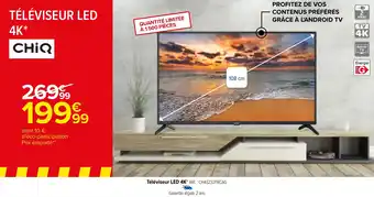 Carrefour Téléviseur LED 4K offre