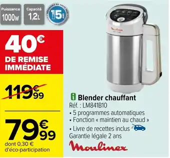Carrefour Blender chauffant offre