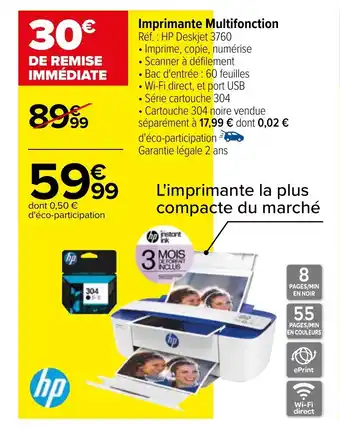 Carrefour Imprimante Multifonction offre