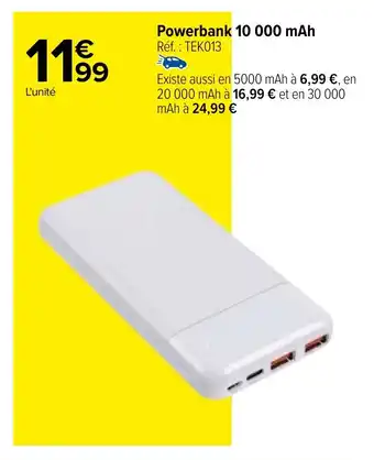 Powerbank 10 000 mAh