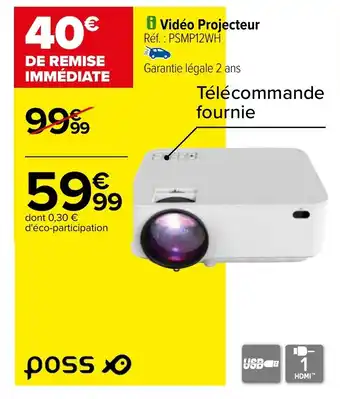 Carrefour Vidéo Projecteur offre