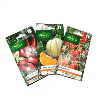 Bricorama Pack fraicheur de 3 sachet de graines - tomate cerise - melon charentais - radis pernot offre