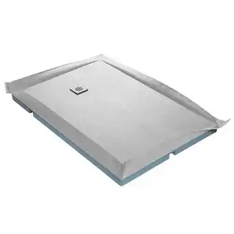 Receveur de douche à carreler compact + natte étanche + siphon ultra plat - 100 x 100 cm x 67 mm