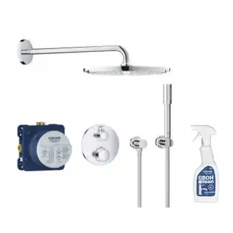 Bricorama Robinet douche thermostatique encastrable grohe grohtherm cube rainshower allure 230 + nettoyant offre
