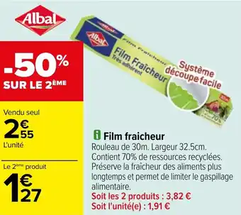 Carrefour Film fraicheur offre